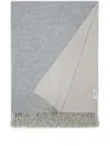 Brunello Cucinelli Fringed Cashmere Blanket In Grey