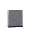 Brunello Cucinelli Fringed Cashmere Scarf In Gray