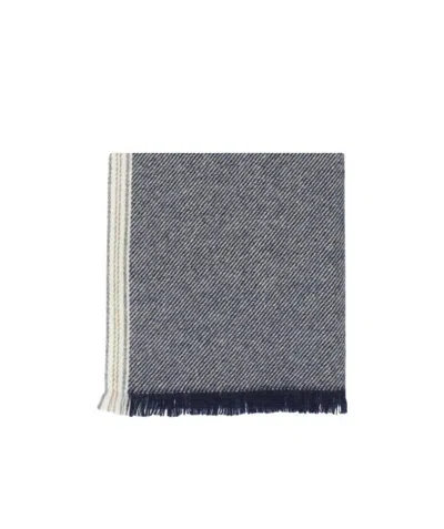 Brunello Cucinelli Fringed Cashmere Scarf In Gray