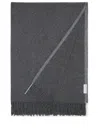 Brunello Cucinelli Fringed Cashmere Throw In Grey