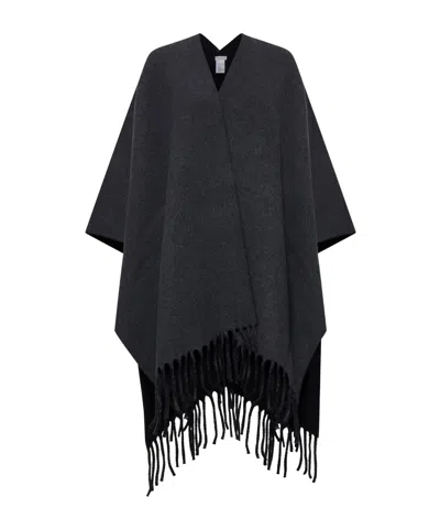 BRUNELLO CUCINELLI BRUNELLO CUCINELLI FRINGED-EDGE KNITTED CAPE
