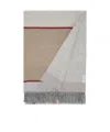 Brunello Cucinelli Fringed Colour-block Silk Blanket