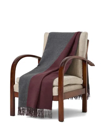 Brunello Cucinelli Fringed-edges Blankets (200cm X 150cm) In Gray