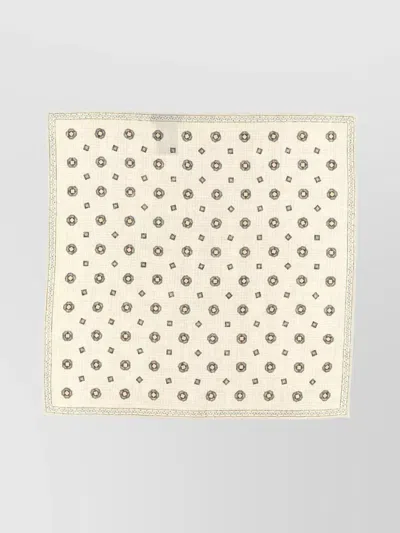 Brunello Cucinelli Fringed Geometric Pattern Pocket Clutch