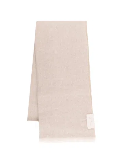 Brunello Cucinelli Women Sparkling Linen Scarf In Neutral