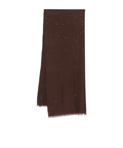 BRUNELLO CUCINELLI DIAMOND-YARN SEQUINNED SCARF