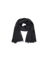 Brunello Cucinelli Fringed Scarf In Black