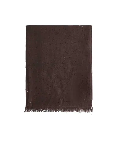 BRUNELLO CUCINELLI FRINGED SCARF