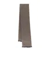 Brunello Cucinelli Fringed Scarf In Gray