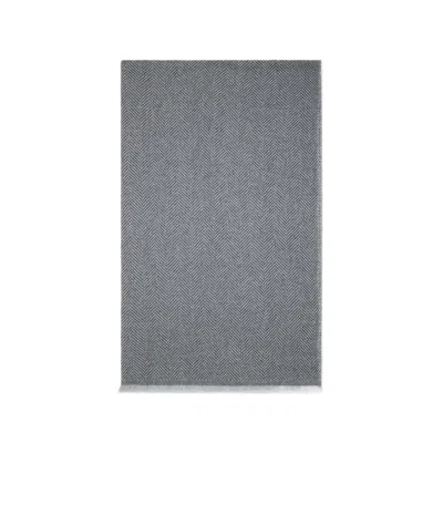 Brunello Cucinelli Fringed Scarf In Gray