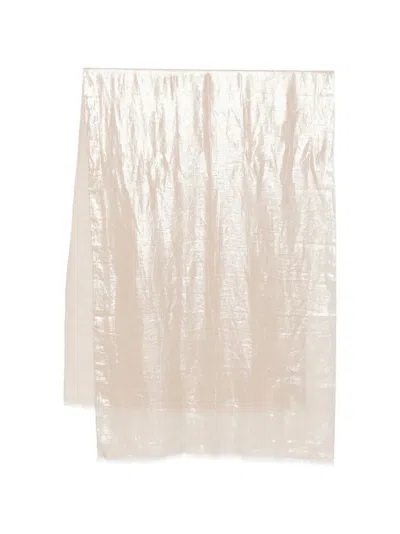 Brunello Cucinelli Solid Color Scarf In Neutral