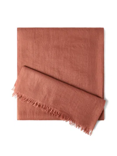 Brunello Cucinelli Fringed Scarf In Pink