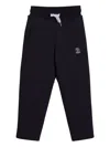 Brunello Cucinelli Front-detail Drawstring Casual Trousers In Black