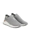 Brunello Cucinelli Front-detail Slip-on Sneakers In Gray