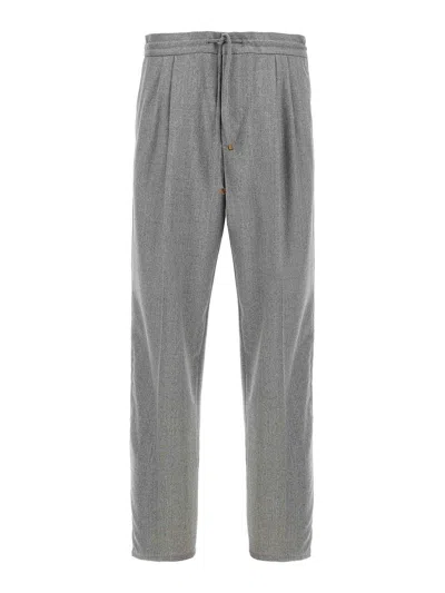 BRUNELLO CUCINELLI PANTALONES DE SASTRERÍA - GRIS