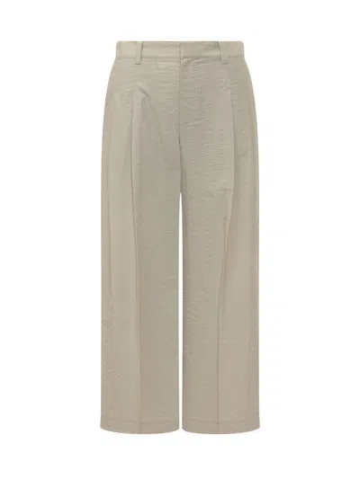 Brunello Cucinelli Front Pleat Trousers For Spring/summer 2026 In Neutral