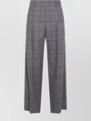 Brunello Cucinelli Front Pleated Wide Leg Trousers With Belt Loops