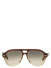Brunello Cucinelli Men Paul Acetate Sunglasses In Brown