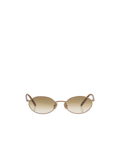 Brunello Cucinelli Full Frame Sunglasses In Nude