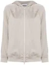Brunello Cucinelli Monili Chain-detail Hooded Jacket In Beige