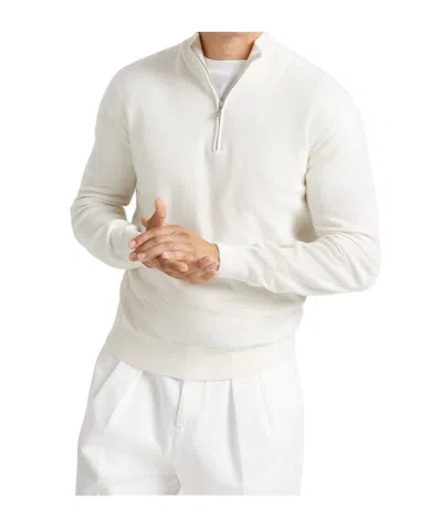 BRUNELLO CUCINELLI BRUNELLO CUCINELLI FUNNEL-NECK KNITTED POLO SHIRT
