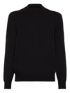 Brunello Cucinelli Funnel-neck Sweater In Black