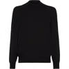 Brunello Cucinelli Funnel-neck Sweater In Black