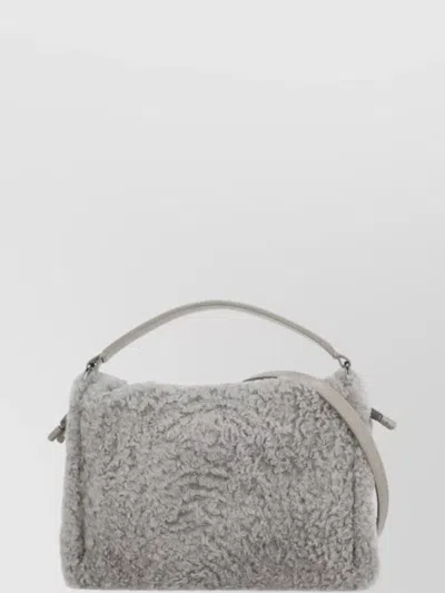 BRUNELLO CUCINELLI FUR BAG WITH ADJUSTABLE SHOULDER STRAP