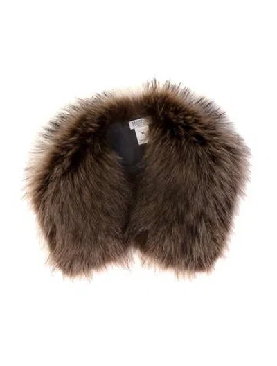 Pre-owned Brunello Cucinelli Fur Bandana In Brown