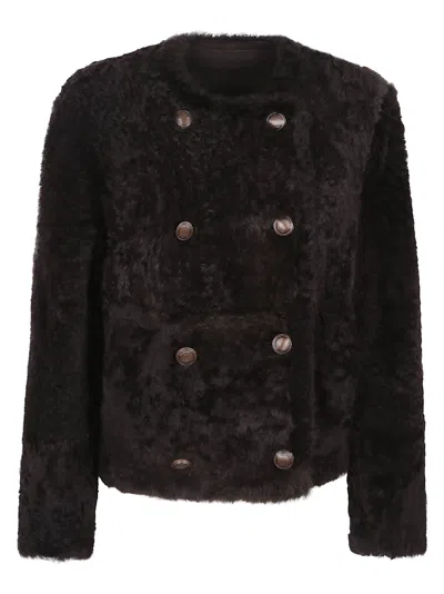Brunello Cucinelli Fur Jacket In Brown