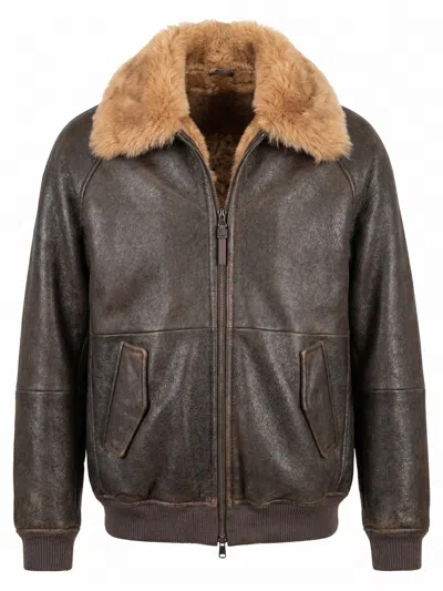Brunello Cucinelli Fur Jacket In Black