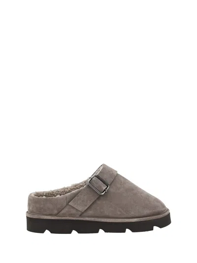 Brunello Cucinelli Fur Sabot