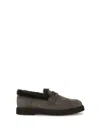 Brunello Cucinelli Women Furry Loafers In Black