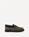 Brunello Cucinelli Women Furry Loafers In Gray