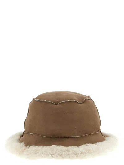 Brunello Cucinelli Fuzzy Bucket Hat In Brown