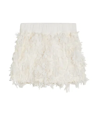 Brunello Cucinelli Kids' Fuzzy Shorts In Animal Print