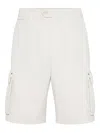 Brunello Cucinelli Cotton Gabardine Bermuda Shorts