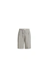 Brunello Cucinelli Gabardine Bermuda Shorts In Gray