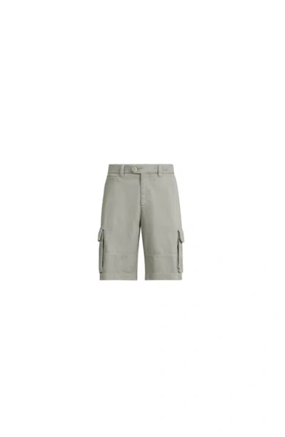Brunello Cucinelli Gabardine Bermuda Shorts In Gray