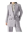 Brunello Cucinelli Gabardine Blazer In Gray