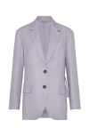 Brunello Cucinelli Gabardine Blazer In Lilac
