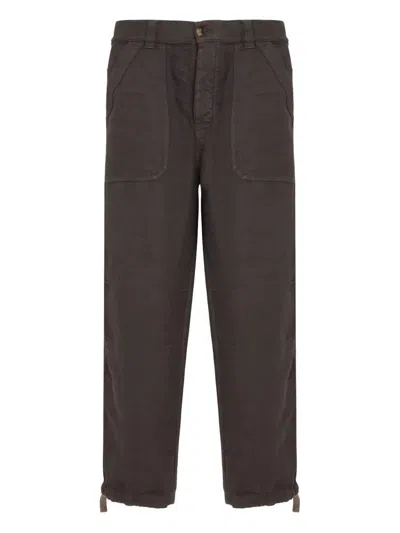 BRUNELLO CUCINELLI GABARDINE GARMENT DYED PANTS