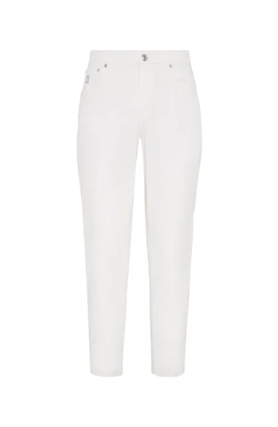 BRUNELLO CUCINELLI BRUNELLO CUCINELLI GABARDINE GARMENT DYED TROUSERS