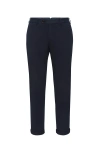 Brunello Cucinelli Men's Garment Dyed Italian Fit Trousers In Navy Blue