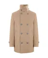 Brunello Cucinelli Stylish High Collar Down Jacket In Nude