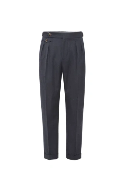 BRUNELLO CUCINELLI BRUNELLO CUCINELLI GABARDINE TAILOR FIT TROUSERS