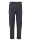 Brunello Cucinelli Tapered Pleated Virgin Wool Trousers
