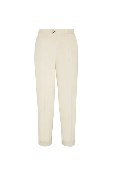 BRUNELLO CUCINELLI BRUNELLO CUCINELLI GABARDINE TROUSERS