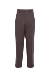 Brunello Cucinelli Gabardine Trousers In Coffee