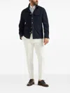 Brunello Cucinelli Gabardine Trousers In White